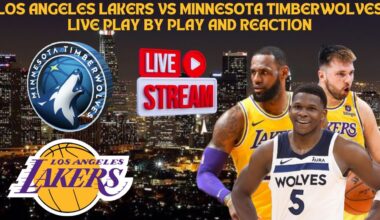 *LIVE* | Los Angeles Lakers Vs Minnesota Timberwolves Live Play By Play & Reaction #nba