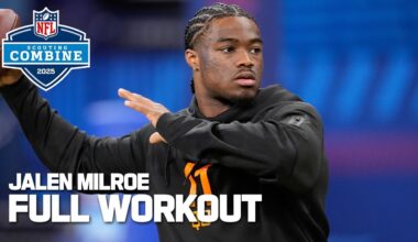 Jalen Milroe's 2025 NFL Scouting Combine workout