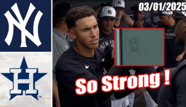 Yankees vs Astros [Innings 3rd] Game Highlights (03/01/2025) | MLB Highlights 2025