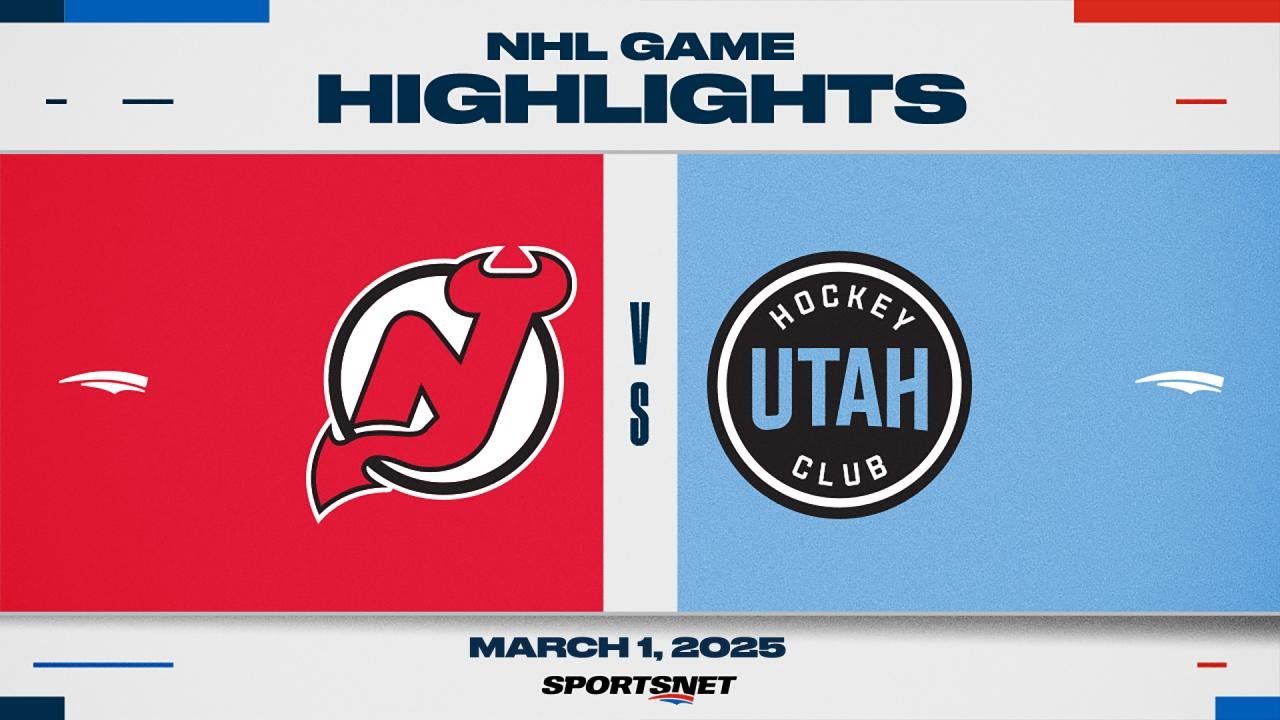 NHL Highlights | Devils vs. Utah HC - March 1, 2025