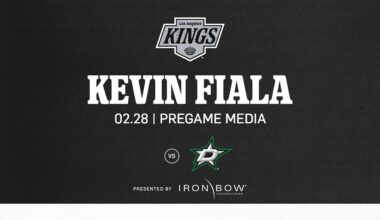 Forward Kevin Fiala | 02.28.25 LA Kings Face the Dallas Stars | Pregame Media