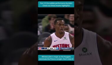Jokic's Triple-Double Dismantles Pistons, Ends 8-Game Win Streak! #nba #basketball #highlights