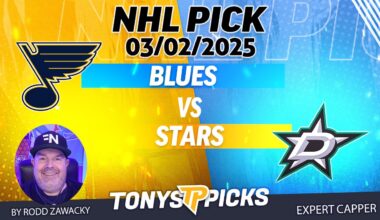 St Louis Blues vs Dallas Stars 3/2/25 NHL Pick Prediction