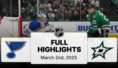 NHL Highlights | Blues vs. Stars | March 02, 2025
