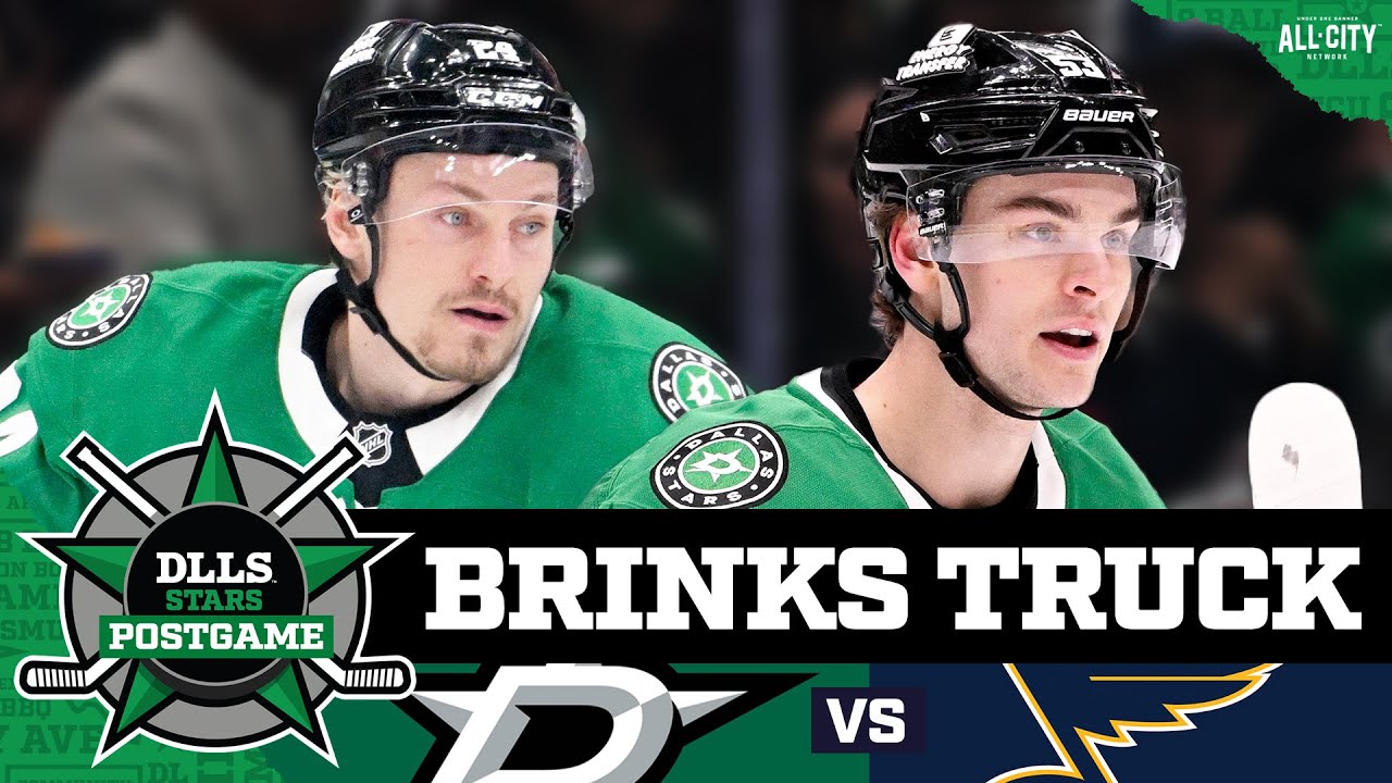 Wyatt Johnston Scores Power Play Hat Trick, Stars Sweep Blues | DLLS STARS POSTGAME