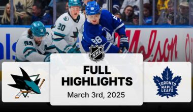 NHL Highlights | Sharks vs. Maple Leafs | March 03, 2025