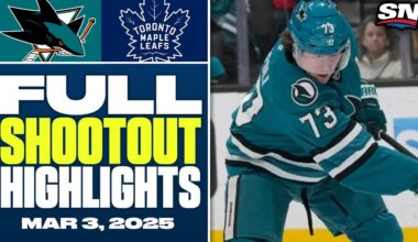 San Jose Sharks at Toronto Maple Leafs | FULL Shootout Highlights - March 3, 2025