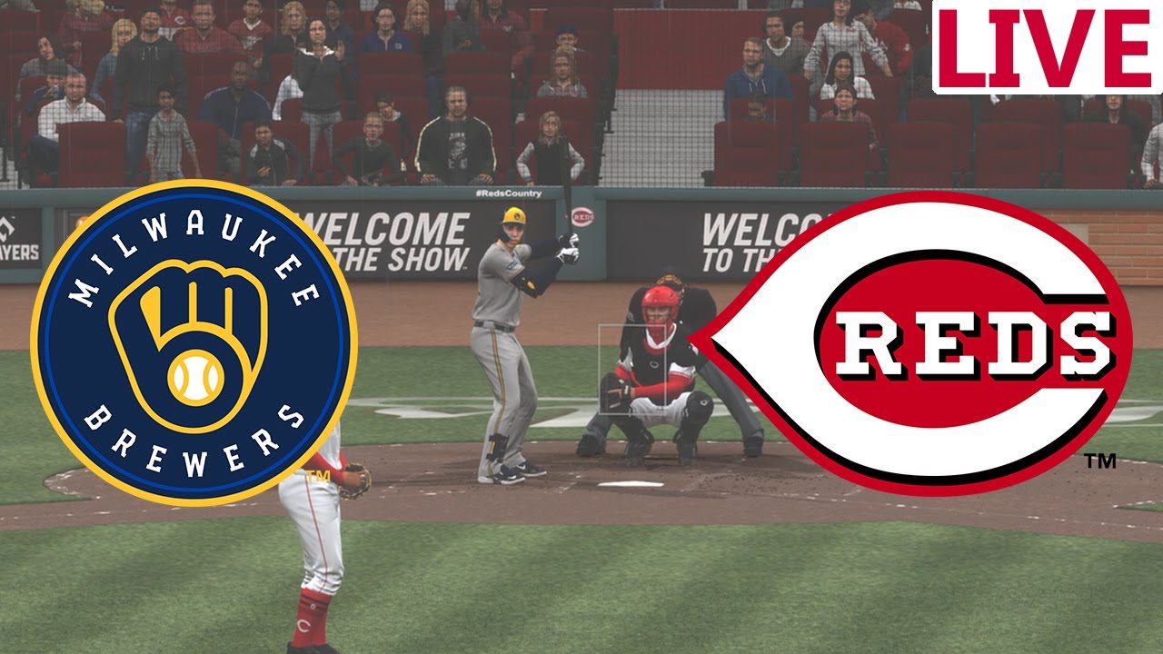 🔴LIVE MLB🔴Milwaukee Brewers VS Cincinnati Reds/Baseball Spring training /MLB THE SHOW