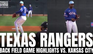Texas Rangers 'Back Field' Spring Training Game Highlights vs. Kansas City Royals | Texas Rangers