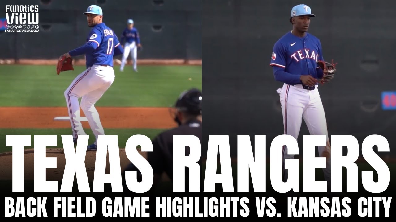 Texas Rangers 'Back Field' Spring Training Game Highlights vs. Kansas City Royals | Texas Rangers