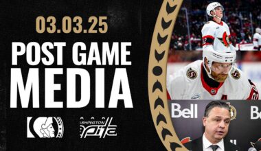 Shane Pinto, Claude Giroux, and Travis Green Postgame Media vs WSH