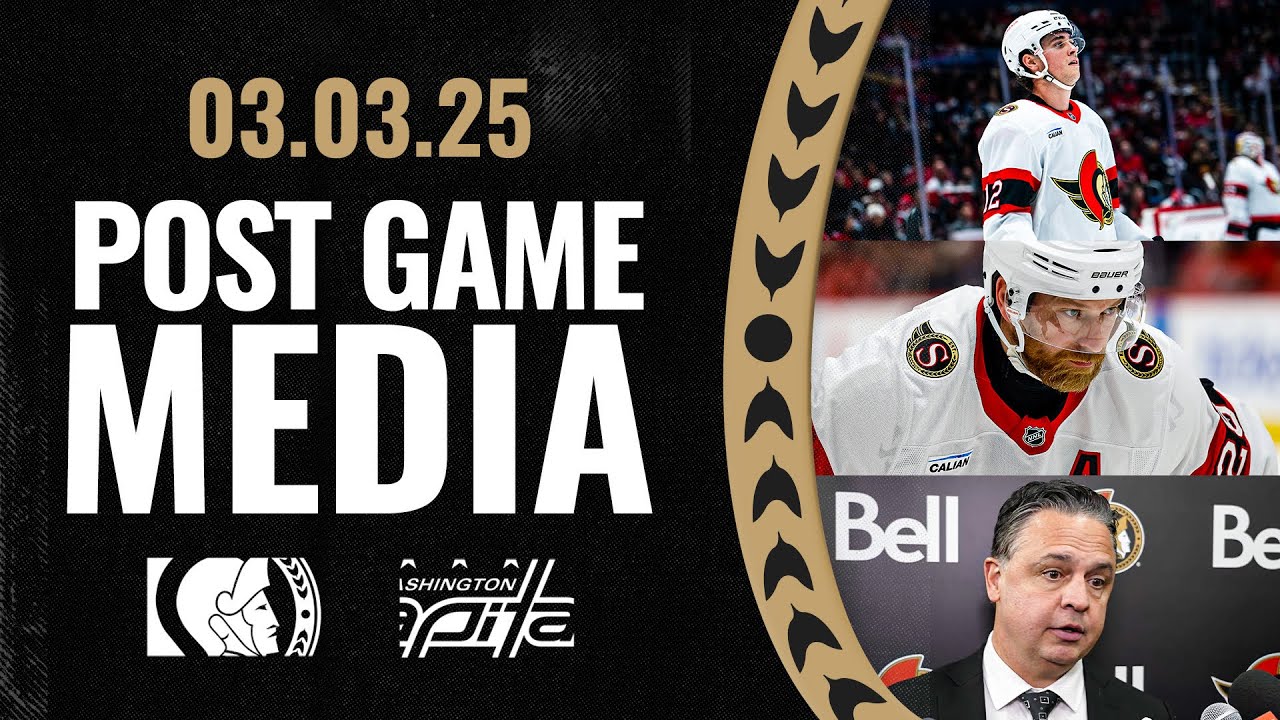 Shane Pinto, Claude Giroux, and Travis Green Postgame Media vs WSH