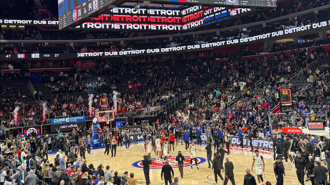Fans have TURNED UP Detroit Pistons games! BEAT THE JAZZ!