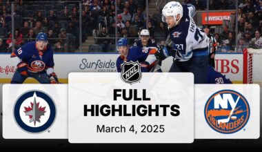 NHL Highlights | Jets vs. Islanders - March 4, 2025