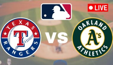 🔴LIVE : Texas Rangers vs Athletics | MLB Major League 2025 Live Match Score