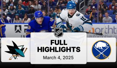 NHL Highlights | Sharks vs. Sabres | March 04, 2025