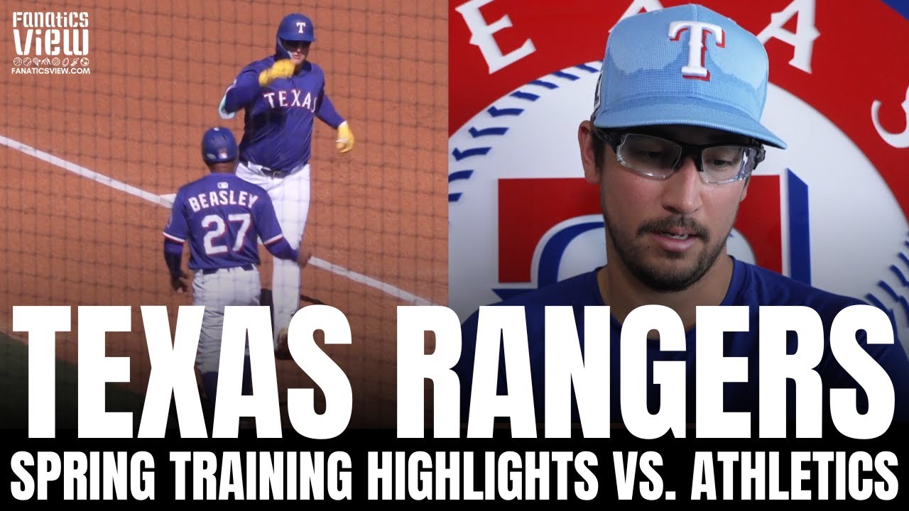 Texas Rangers vs. Athletics 2025 Spring Training Game Highlights | Joc Pederson Blasts Home Run