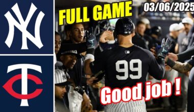 New York Yankees vs Minnesota Twins [FULL GAME] Highlights (03/06/2025) | MLB Highlights 2025