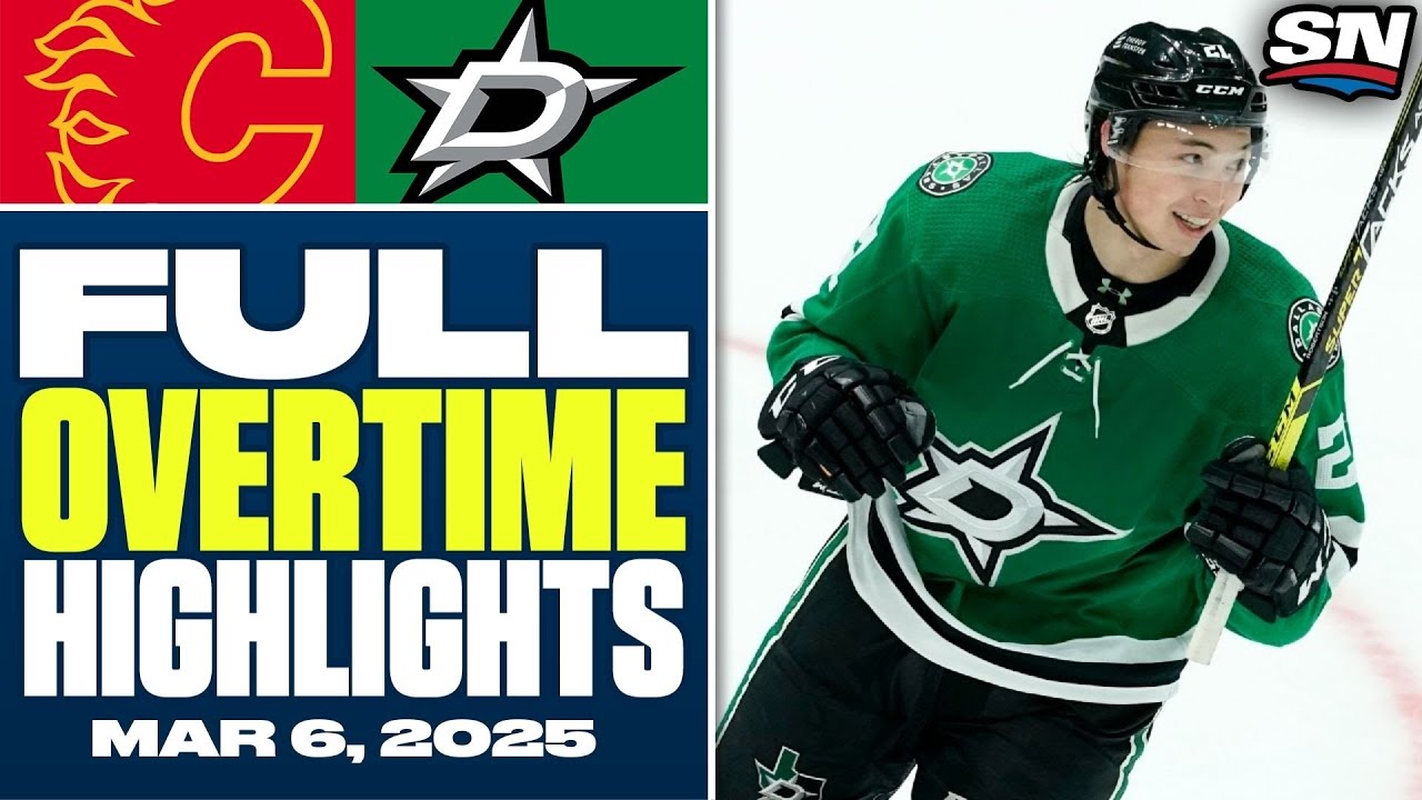 Calgary Flames at Dallas Stars | FULL Overtime Highlights - March 6, 2025