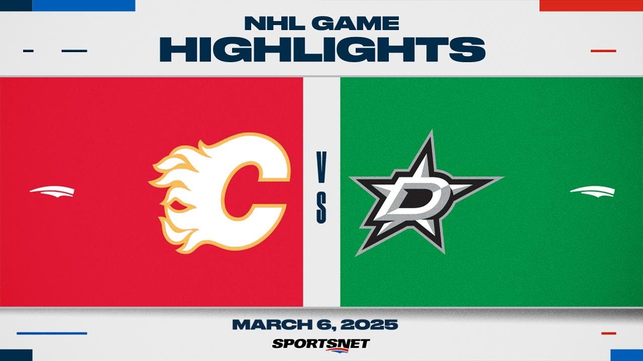 NHL Highlights | Flames vs. Stars - March 6, 2025