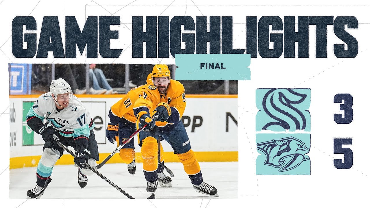 Seattle Kraken at Nashville Predators | 03/06 Game Highlights
