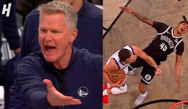 Steve Kerr Gets a TECH for Arguing Offensive Foul on Steph