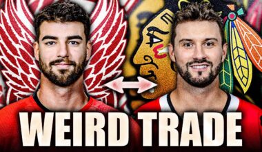 STEVE YZERMAN MAKES A WEIRD TRADE: JOE VELENO TO THE CHICAGO BLACKHAWKS FOR CRAIG SMITH, PETR MRAZEK