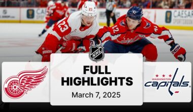 NHL Highlights | Red Wings vs. Capitals | March 07, 2025