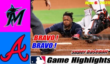 Atlanta Braves Vs. Miami Marlins Game Highlights | MLB Training Spring 2025