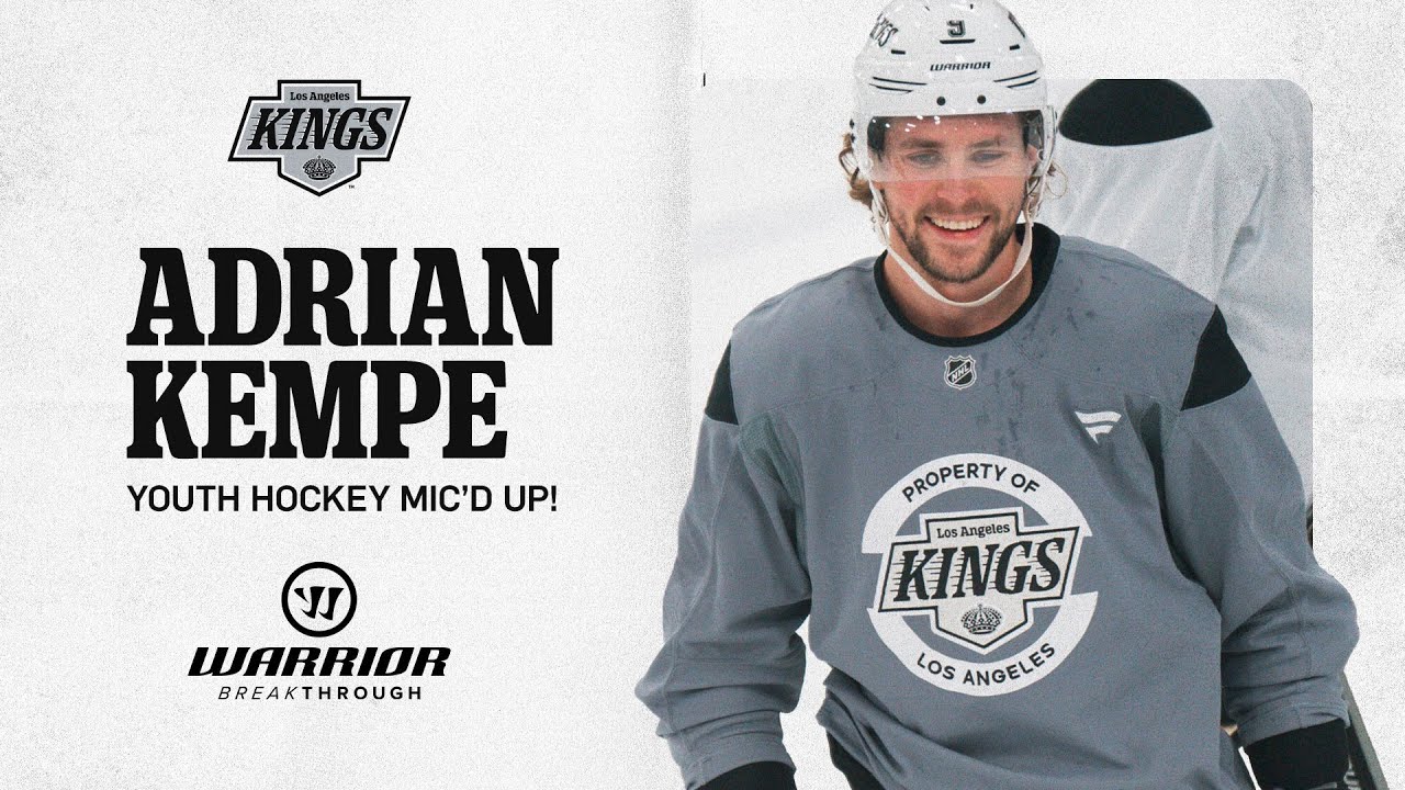 Adrian Kempe Coaches Youth Hockey Players in Los Angeles! | Warrior x Youth Hockey x LA Kings