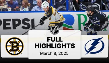 NHL Highlights | Bruins vs. Lightning - March 8, 2025