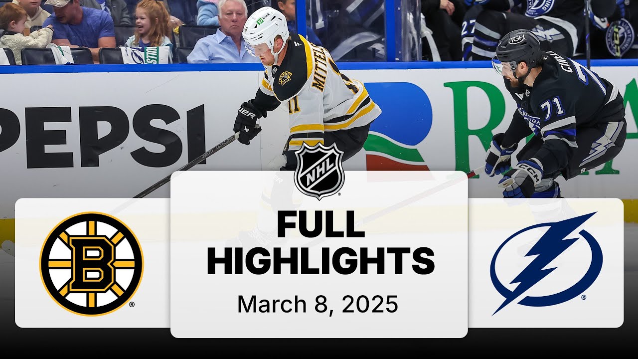 NHL Highlights | Bruins vs. Lightning - March 8, 2025