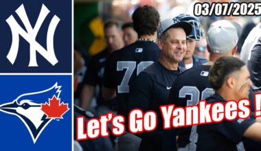 Yankees vs Blue Jays [Innings 3rd&4th] Game Highlights (03/07/2025) | MLB Highlights 2025