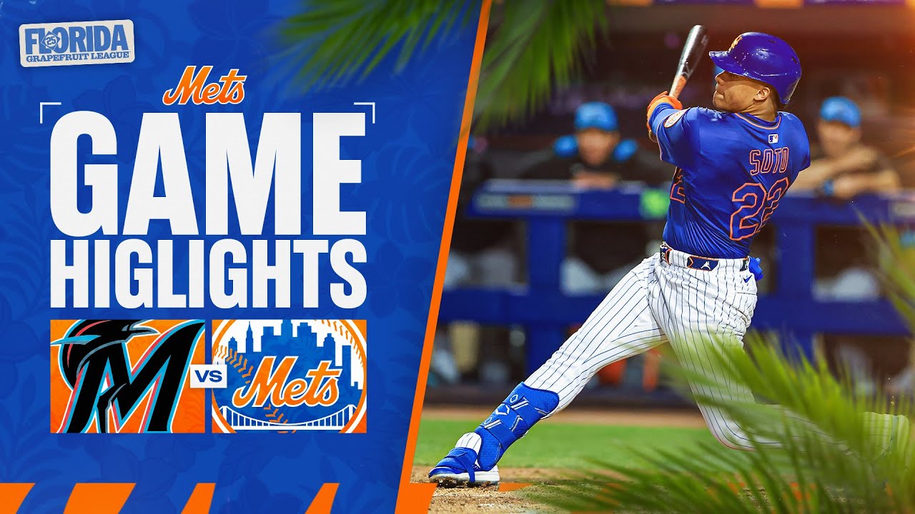 Mets at Marlins Game Highlights | March 8, 2025