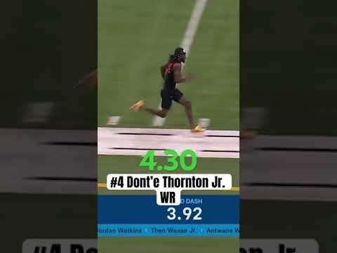 Fastest 40 -Yard Dash Times from NFL Combine 🏃💨