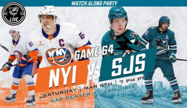New York Islanders at San Jose Sharks | LIVE REACTIONS & WATCH PARTY!