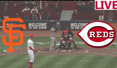 🔴LIVE MLB🔴San Francisco Giants VS Cincinnati Reds/Baseball Spring training /MLB THE SHOW