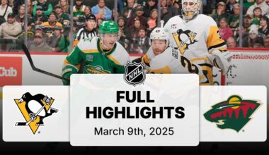 NHL Highlights | Penguins vs. Wild | March 09, 2025