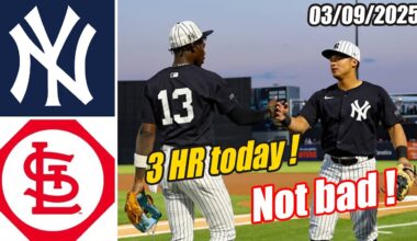 Yankees vs Cardinals [Innings 9th] Game Highlights Mar 9, 2025 | MLB Highlights 2025