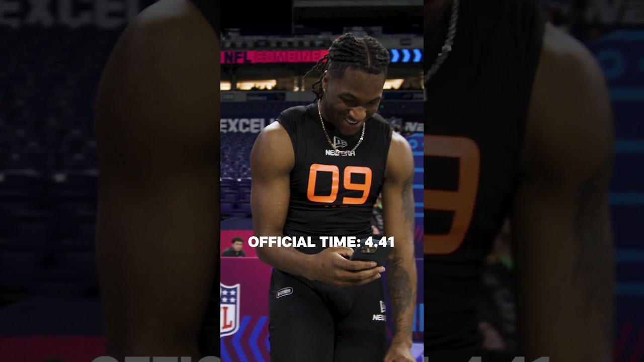 Luther Burden ran a 4.41 and was ready to go 😅