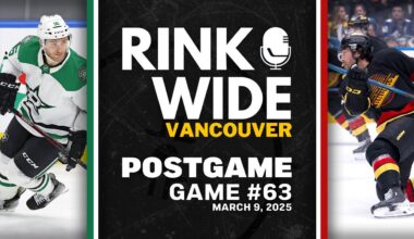 RINK WIDE POST-GAME: Vancouver Canucks vs Dallas Stars | Game 63 - Mar. 9, 2025