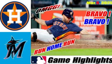 Miami Marlins Vs. Houston Astros GAME Highlights | MLB Training Spring 2025
