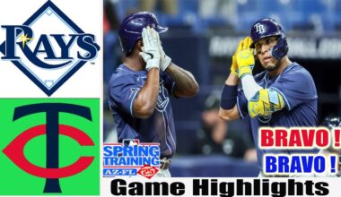 Tampa Bay Rays Vs Minnesota Twins [TODAY] GAME Highlights | MLB Training Spring 2025