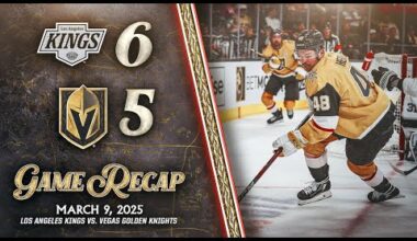 HIGHLIGHTS | Los Angeles Kings 6, Vegas Golden Knights 5 | March 9, 2025