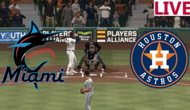 🔴LIVE 🔴Miami Marlins VS Houston Astros/ Spring Training 2025/ Baseball En vivo /MLB the show 24