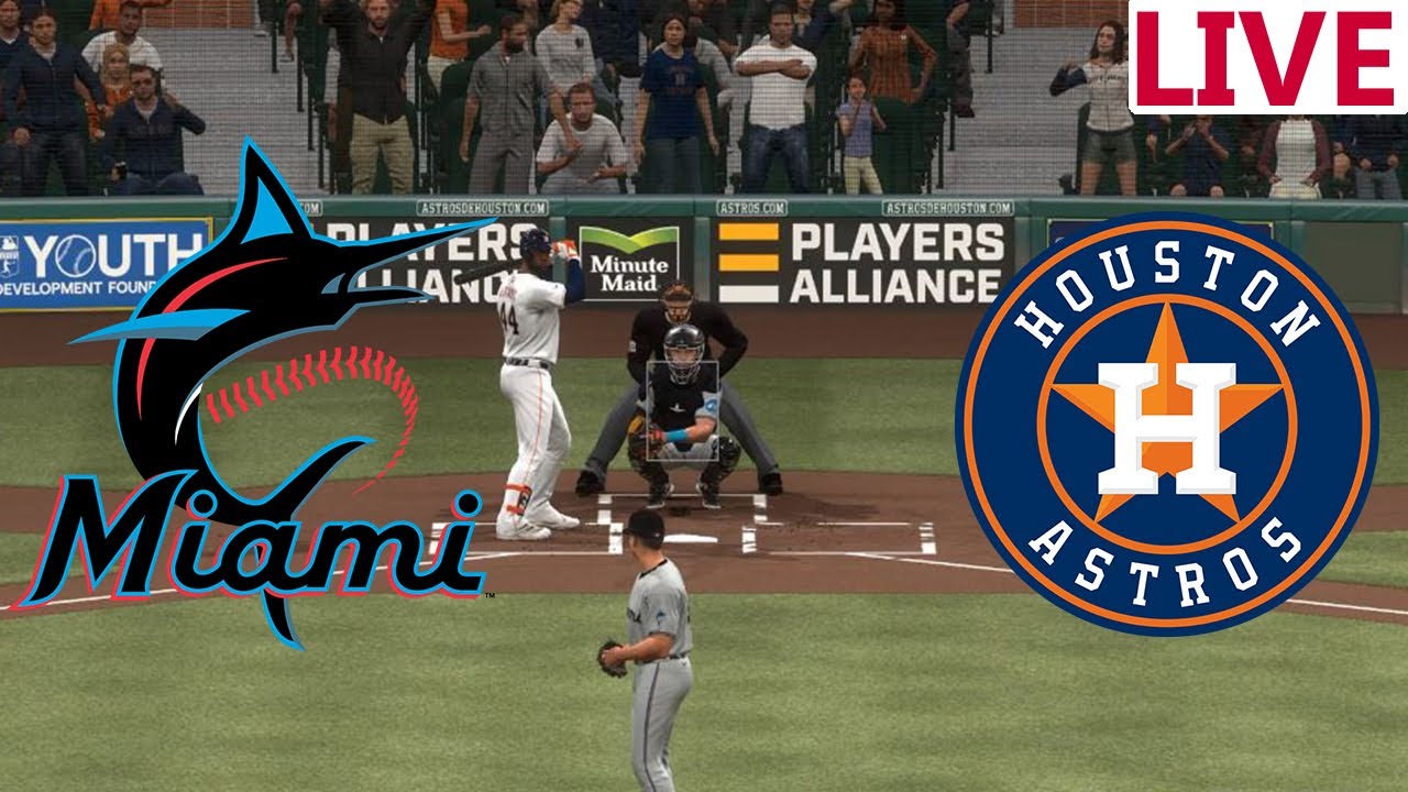 🔴LIVE 🔴Miami Marlins VS Houston Astros/ Spring Training 2025/ Baseball En vivo /MLB the show 24
