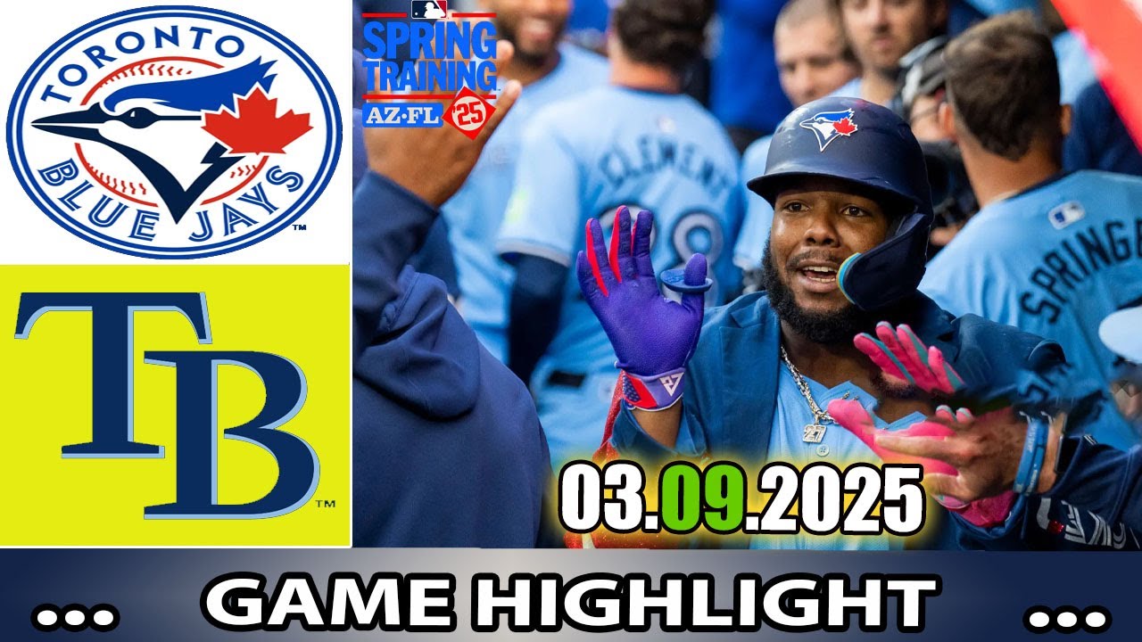 Tampa Bay Rays vs Toronto Blue Jays  Game Highlights  | MLB Training Spring 2025