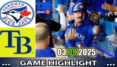 Tampa Bay Rays vs Blue Jays  Game Highlights  | MLB Training Spring 2025