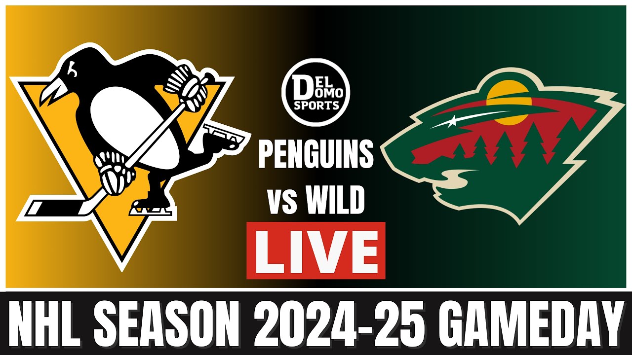 PITTSBURGH PENGUINS VS MINNESOTA WILD 🏒 NHL Game Score & Play-by-Play - Mar 9, 2025 🏒