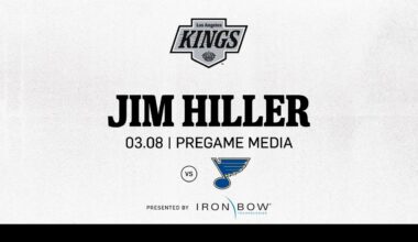 Head Coach Jim Hiller | 03.08.25 LA Kings Face the St Louis Blues in Los Angeles | Pregame Media